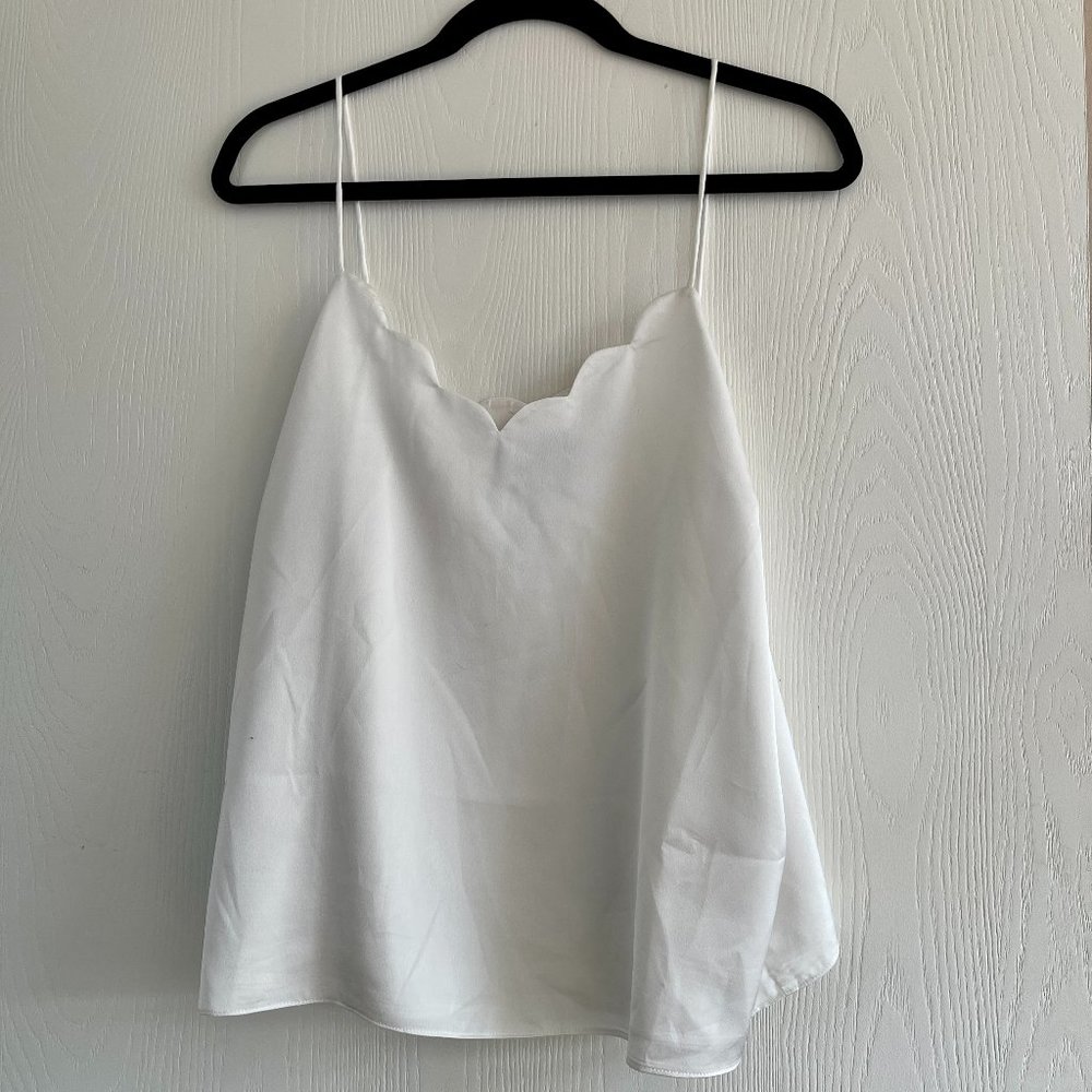 Lulu's Scalloped White Cami